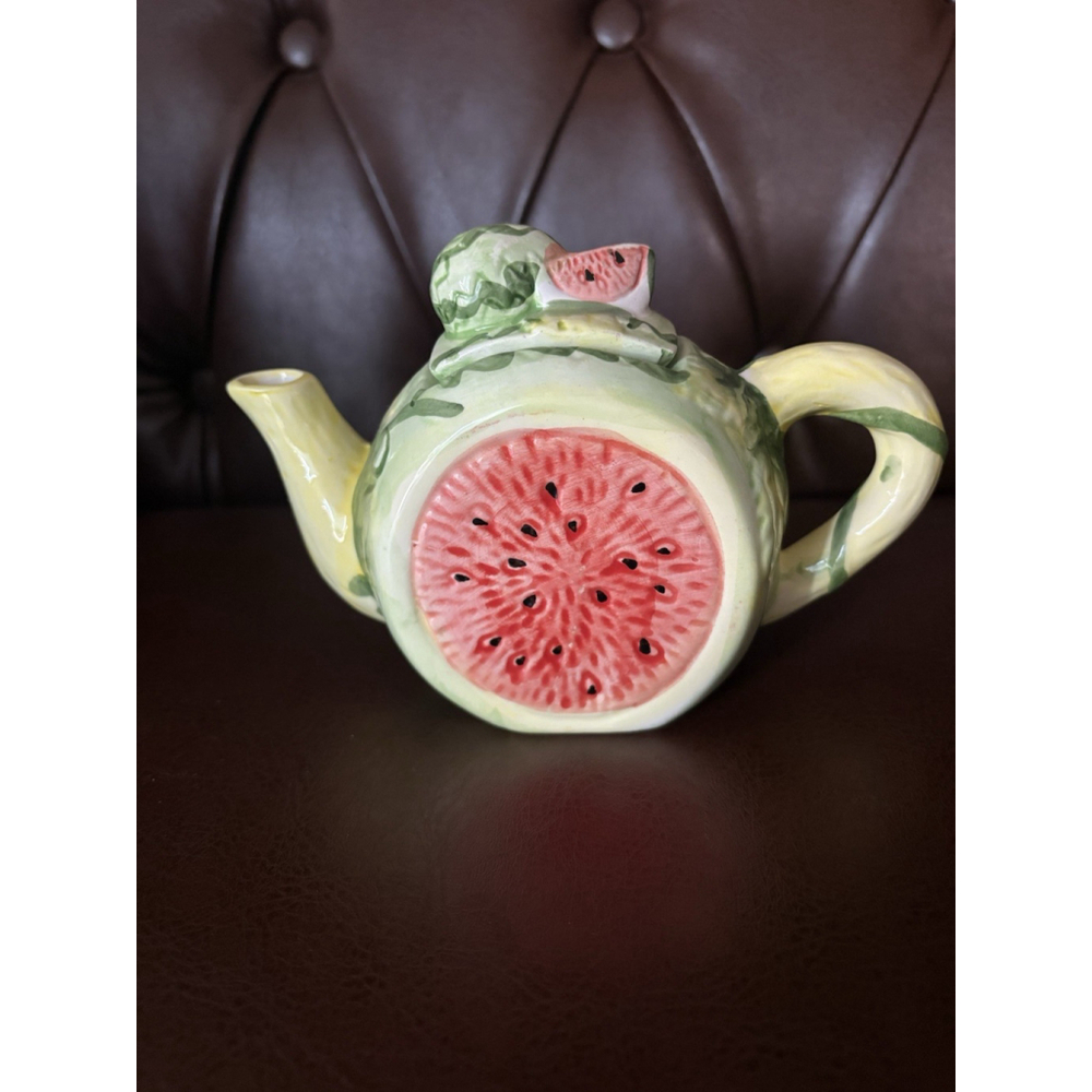 Dopamine Decor Vintage Watermelon Teapot